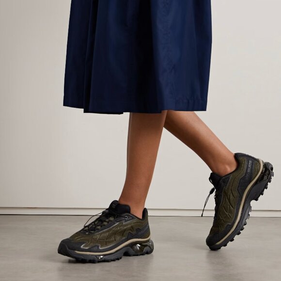 SALOMON XT-SLATE rubber-trimmed mesh sneakers - Picture 2 of 9